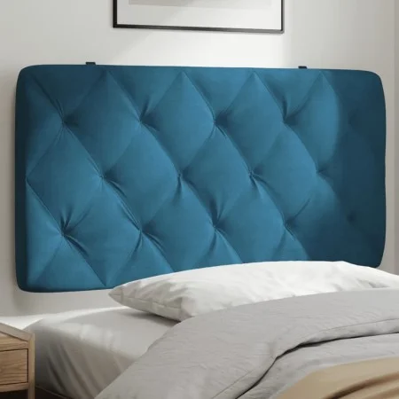Blaues, samtgepolstertes Bettkopfteil 100 cm von vidaXL, Kopf- und Fußteile - Ref: Foro24-374718, Preis: 43,12 €, Rabatt: %