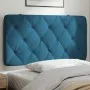 Blue velvet padded bed headboard 100 cm by vidaXL, Headboards and footboards - Ref: Foro24-374718, Price: 43,69 €, Discount: %