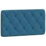 Blaues, samtgepolstertes Bettkopfteil 100 cm von vidaXL, Kopf- und Fußteile - Ref: Foro24-374718, Preis: 43,12 €, Rabatt: %