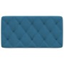 Blaues, samtgepolstertes Bettkopfteil 100 cm von vidaXL, Kopf- und Fußteile - Ref: Foro24-374718, Preis: 43,69 €, Rabatt: %