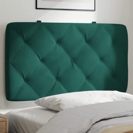 Cabecero de cama acolchado terciopelo verde oscuro 90 cm de vidaXL, Cabeceros y pies de cama - Ref: Foro24-374711, Precio: 46...