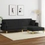 2-seater sofa bed with black fabric stool by vidaXL, Sofas - Ref: Foro24-3216242, Price: 358,67 €, Discount: %