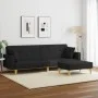 2-seater sofa bed with black fabric stool by vidaXL, Sofas - Ref: Foro24-3216242, Price: 358,67 €, Discount: %