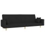 2-seater sofa bed with black fabric stool by vidaXL, Sofas - Ref: Foro24-3216242, Price: 357,94 €, Discount: %