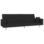 2-seater sofa bed with black fabric stool by vidaXL, Sofas - Ref: Foro24-3216242, Price: 358,67 €, Discount: %