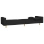 2-seater sofa bed with black fabric stool by vidaXL, Sofas - Ref: Foro24-3216242, Price: 357,94 €, Discount: %