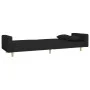 2-seater sofa bed with black fabric stool by vidaXL, Sofas - Ref: Foro24-3216242, Price: 358,67 €, Discount: %