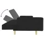 2-seater sofa bed with black fabric stool by vidaXL, Sofas - Ref: Foro24-3216242, Price: 358,67 €, Discount: %