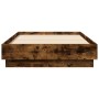 Smoke oak engineered wood bed frame 75x190 cm by vidaXL, Beds and slatted bases - Ref: Foro24-839641, Price: 81,97 €, Discoun...