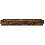 Estructura de cama madera de ingeniería roble humo 75x190 cm de vidaXL, Camas y somieres - Ref: Foro24-839641, Precio: 80,96 ...