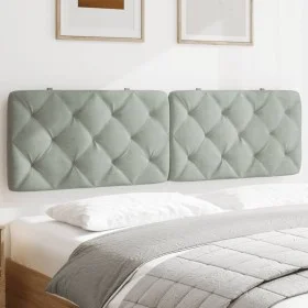 Light gray velvet padded headboard 180 cm by vidaXL, Headboards and footboards - Ref: Foro24-374739, Price: 69,33 €, Discount: %