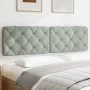 Light gray velvet padded headboard 180 cm by vidaXL, Headboards and footboards - Ref: Foro24-374739, Price: 69,33 €, Discount: %
