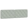 Light gray velvet padded headboard 180 cm by vidaXL, Headboards and footboards - Ref: Foro24-374739, Price: 70,71 €, Discount: %