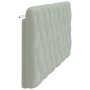 Light gray velvet padded headboard 180 cm by vidaXL, Headboards and footboards - Ref: Foro24-374739, Price: 70,71 €, Discount: %