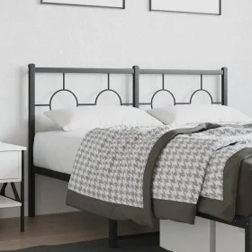 Kopfteil aus schwarzem Metall, 135 cm von vidaXL, Kopf- und Fußteile - Ref: Foro24-376258, Preis: 44,29 €, Rabatt: %