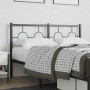 Kopfteil aus schwarzem Metall, 135 cm von vidaXL, Kopf- und Fußteile - Ref: Foro24-376258, Preis: 44,90 €, Rabatt: %