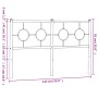 Kopfteil aus schwarzem Metall, 135 cm von vidaXL, Kopf- und Fußteile - Ref: Foro24-376258, Preis: 44,90 €, Rabatt: %