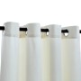 Cortinas opacas con anillas 2 uds terciopelo crema 140x175 cm