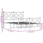 Estructura cama metal con cabecero y estribo blanco 120x200 cm | Foro24.es | Tu tienda online para hogar, jardín y más Foro24.es