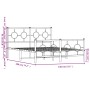 Estructura cama metal cabecero y estribo blanco 140x190 cm de vidaXL, Camas y somieres - Ref: Foro24-376293, Precio: 113,51 €...