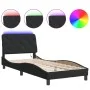 Black velvet bed frame with LED lights 80x200 cm by vidaXL, Beds and slatted bases - Ref: Foro24-3213821, Price: 129,92 €, Di...