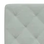 Light gray velvet bed frame with LED lights 100x200 cm by vidaXL, Beds and slatted bases - Ref: Foro24-3213837, Price: 147,34...
