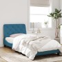 Estructura cama con luces LED terciopelo azul 90x200 cm de vidaXL, Camas y somieres - Ref: Foro24-3213835, Precio: 154,83 €, ...