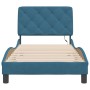 Estructura cama con luces LED terciopelo azul 90x200 cm de vidaXL, Camas y somieres - Ref: Foro24-3213835, Precio: 154,83 €, ...