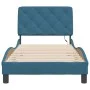 Estructura cama con luces LED terciopelo azul 90x200 cm de vidaXL, Camas y somieres - Ref: Foro24-3213835, Precio: 151,13 €, ...
