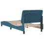 Estructura cama con luces LED terciopelo azul 90x200 cm de vidaXL, Camas y somieres - Ref: Foro24-3213835, Precio: 151,13 €, ...