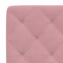 Pink velvet bed frame with LED lights 100x200 cm by vidaXL, Beds and slatted bases - Ref: Foro24-3213842, Price: 181,42 €, Di...