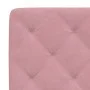 Pink velvet bed frame with LED lights 100x200 cm by vidaXL, Beds and slatted bases - Ref: Foro24-3213842, Price: 177,93 €, Di...