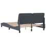 Estructura de cama luces LED terciopelo gris oscuro 140x200 cm de vidaXL, Camas y somieres - Ref: Foro24-3213856, Precio: 201...