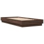 Bettgestell aus eichenbraunem Holzwerkstoff, 100 x 200 cm von vidaXL, Betten und Lattenroste - Ref: Foro24-839601, Preis: 99,...