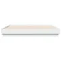 White engineered wood bed frame 180x200 cm by vidaXL, Beds and slatted bases - Ref: Foro24-3209835, Price: 137,27 €, Discount: %