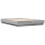 Sonoma gray engineered wood bed frame 120x190 cm by vidaXL, Beds and slatted bases - Ref: Foro24-3209889, Price: 116,60 €, Di...