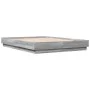 Sonoma gray engineered wood bed frame 120x190 cm by vidaXL, Beds and slatted bases - Ref: Foro24-3209889, Price: 116,60 €, Di...