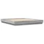 Sonoma gray engineered wood bed frame 180x200 cm by vidaXL, Beds and slatted bases - Ref: Foro24-3209840, Price: 135,25 €, Di...
