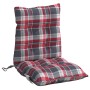 Kissen für niedrige Rückenlehne, 6 Stück, rot kariertes Oxford-Gewebe von vidaXL, Kissen für Stühle und Sofas - Ref: Foro24-3...