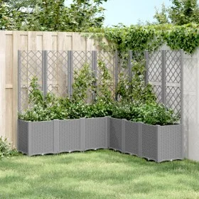Pflanzgefäß mit Gitter PP hellgrau 160x160x140 cm von vidaXL, Töpfe und Pflanzgefäße - Ref: Foro24-367882, Preis: 303,40 €, R...