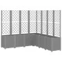 Planter with trellis PP light gray 160x160x140 cm by vidaXL, Pots and planters - Ref: Foro24-367882, Price: 303,40 €, Discoun...