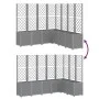 Planter with trellis PP light gray 160x160x140 cm by vidaXL, Pots and planters - Ref: Foro24-367882, Price: 303,40 €, Discoun...