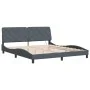 Dark gray velvet bed frame with LED lights 180x200 cm by vidaXL, Beds and slatted bases - Ref: Foro24-3213868, Price: 278,64 ...