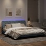 Dark gray velvet bed frame with LED lights 180x200 cm by vidaXL, Beds and slatted bases - Ref: Foro24-3213868, Price: 282,01 ...
