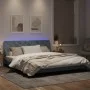 Dark gray velvet bed frame with LED lights 180x200 cm by vidaXL, Beds and slatted bases - Ref: Foro24-3213868, Price: 278,64 ...