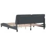 Bettgestell aus dunkelgrauem Samt mit LED-Leuchten, 180 x 200 cm von vidaXL, Betten und Lattenroste - Ref: Foro24-3213868, Pr...