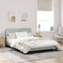 Light gray velvet bed frame with LED lights 160x200 cm by vidaXL, Beds and slatted bases - Ref: Foro24-3213861, Price: 243,32...