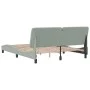 Hellgrauer Samtbettrahmen mit LED-Leuchten, 160 x 200 cm von vidaXL, Betten und Lattenroste - Ref: Foro24-3213861, Preis: 238...