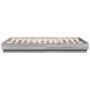 Sonoma-grauer Holzwerkstoff-Bettrahmen 150 x 200 cm von vidaXL, Betten und Lattenroste - Ref: Foro24-3209854, Preis: 127,61 €...