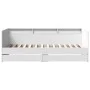 Lounger with white engineered wood drawers 90x190 cm by vidaXL, Beds and slatted bases - Ref: Foro24-3280853, Price: 209,61 €...